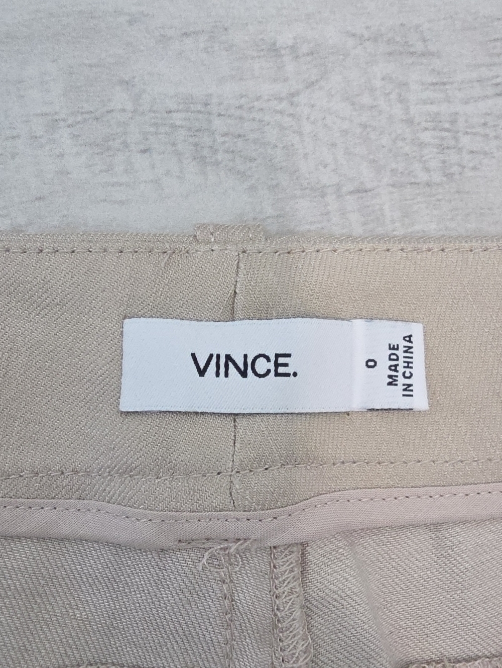 Vince Khaki Linen Blend Joggers Women's Size 0 Stretch Light Tan - Picture 2 of 12